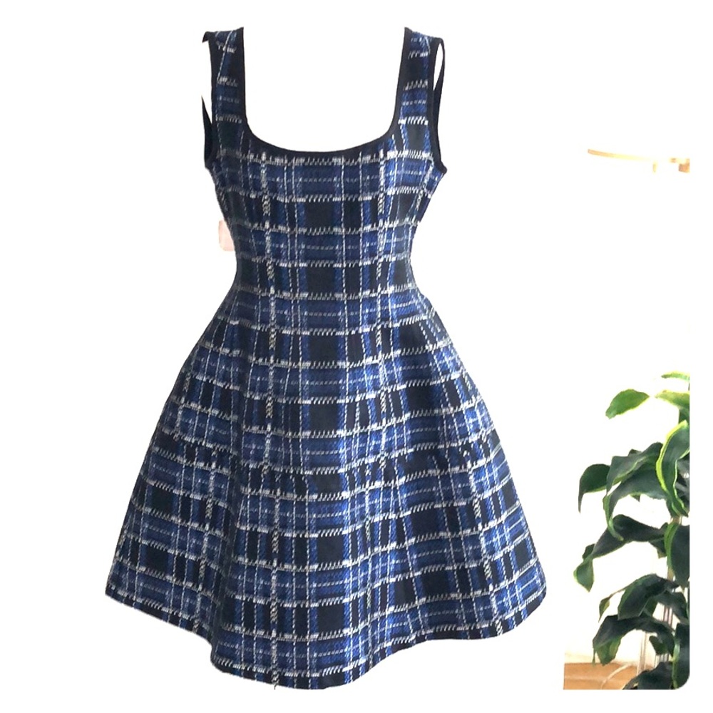 Nanette Lepore Beautiful Fit & Flare Tweed Dress
